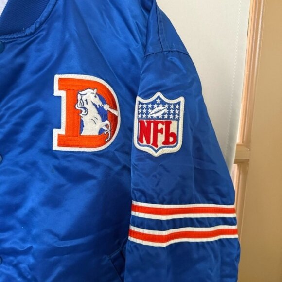 Starter Men’s Large NFL‎ Denver Broncos Vintage Authentic Pro Line Bomber Jacket - Picture 2 of 11